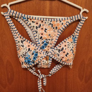 bikini de dos piezas push up T-XS Naranja-azul
