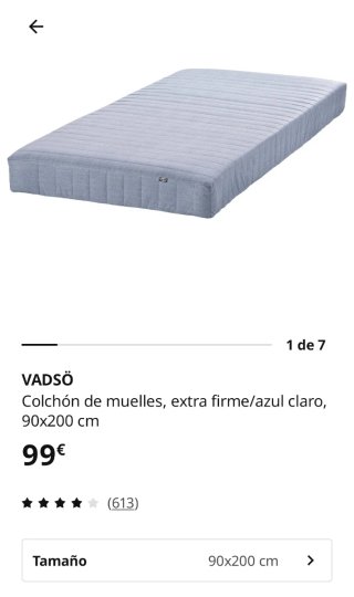 Cama nido Ikea con colchón y somier