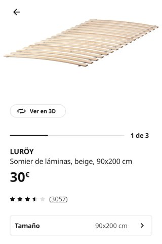 Cama nido Ikea con colchón y somier