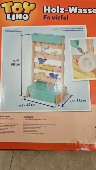 Parete gioco d'acqua in legno Toy Lino