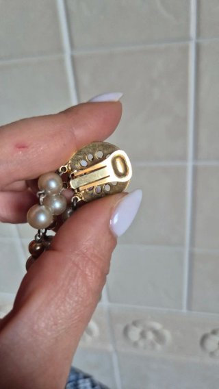 Orecchini pendenti perle e oro