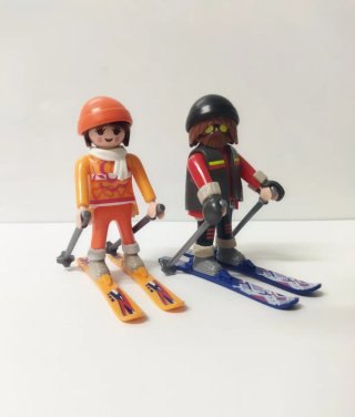Esquiadores de playmobil