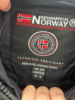 Abrigo Geographical Norway Talla M. Con etiqueta