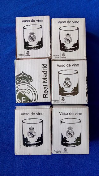 Set 6 Bicchieri Real Madrid per Vino