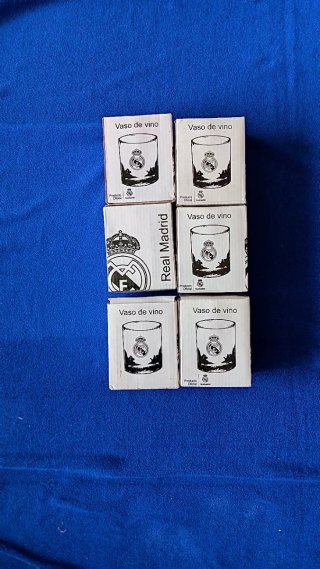 Set 6 Bicchieri Real Madrid per Vino
