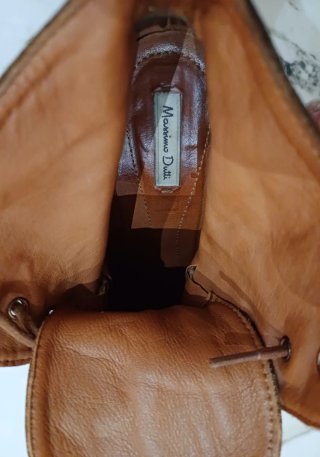 Botín Piel Serraje Massimo Dutti - Talla 37