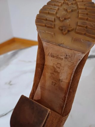 Botín Piel Serraje Massimo Dutti - Talla 37