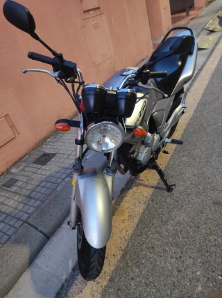 Honda CBF250 Naked Plata