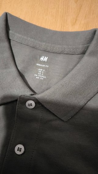 Polo H&M Verde Manga Corta Algodón