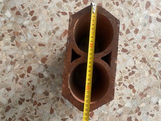 60 Módulos x 2 huecod de  Terracota para Botellas
