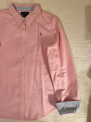 Camisa Oxford Ralph Lauren Rosa