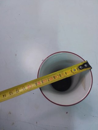 Jarrón antiguo motivos asiáticos