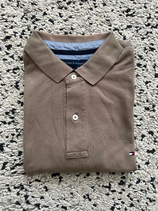Polo Tommy Hilfiger Talla XL Marrón Claro