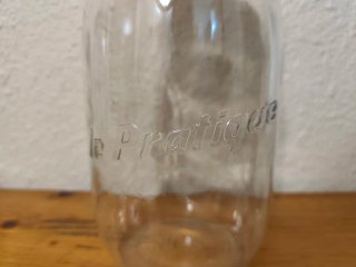 Lote 2 botes cristal vintage cierre hermético