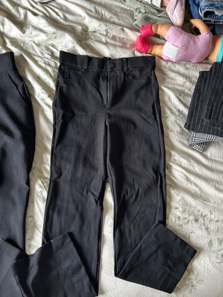Lote 2 Pantalones Negros Vestir Zara