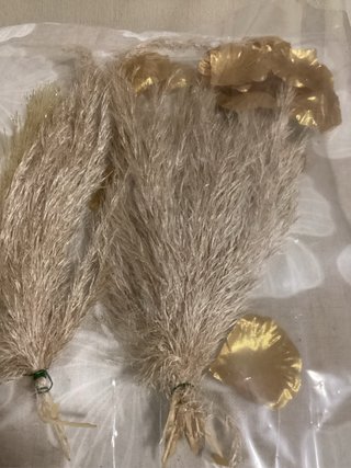 Fiori artificiali pampas oro e beige