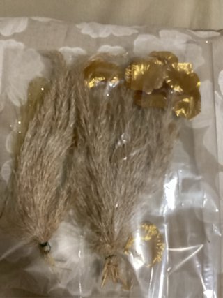 Fiori artificiali pampas oro e beige