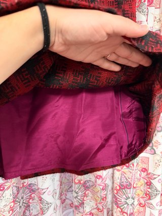 Conjunto traje chaqueta y falda hecho a mano