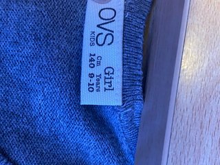 Cardigan OVS bambina 9/10 anni grigio
