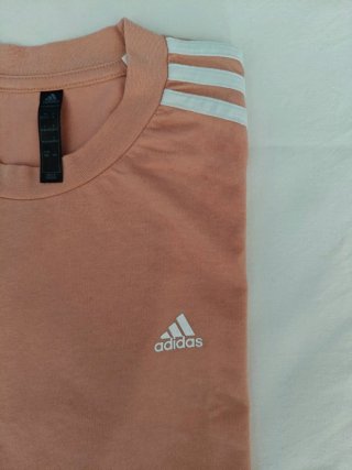 Camiseta Adidas crop top mujer naranja