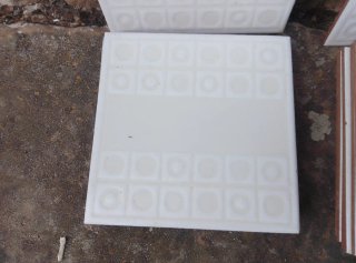 Lote 13 azulejos vintage cenefa floral. 15 x 15