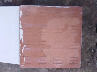Lote 13 azulejos vintage cenefa floral. 15 x 15