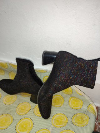 Botines Zara Talla 39 Brillantes