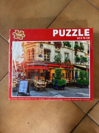 Puzzle 1000 piezas París Café 50x70cm