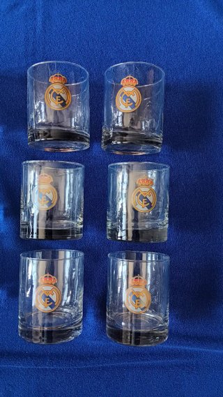 Set 6 Bicchieri Acqua Real Madrid