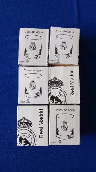 Set 6 Bicchieri Acqua Real Madrid