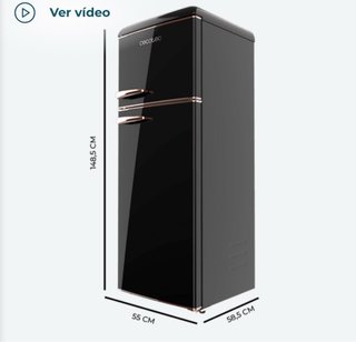 Nevera Vintage Cecotec Negra