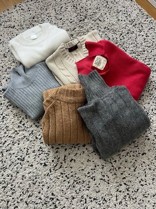 Lote 6 Jerséis Invierno Talla M Vintage