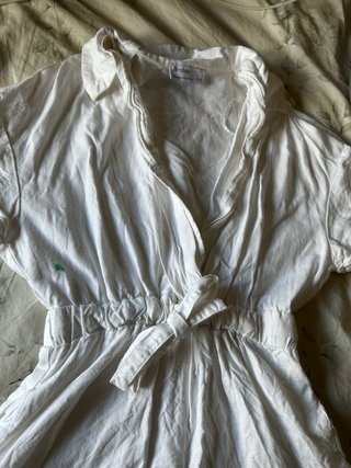Mono camisero Bershka blanco