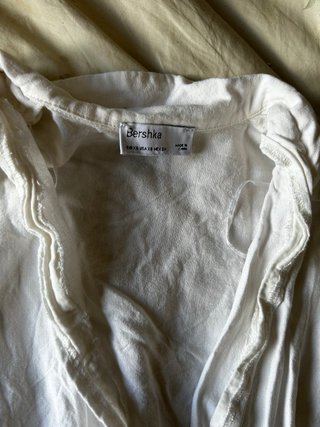Mono camisero Bershka blanco