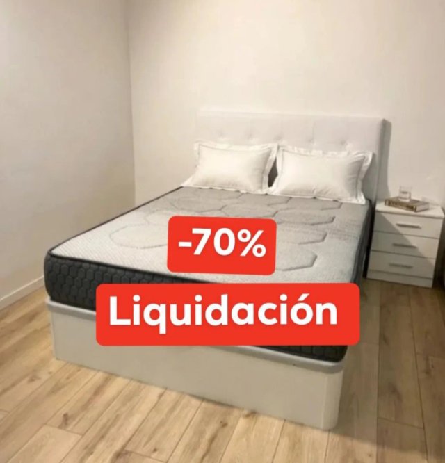 Canapé y colchón -70% Liquidación