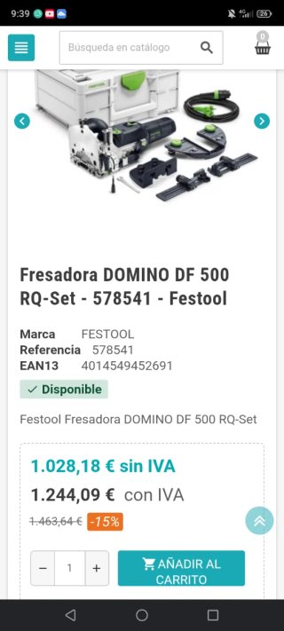 Festool DF500 Domino Set