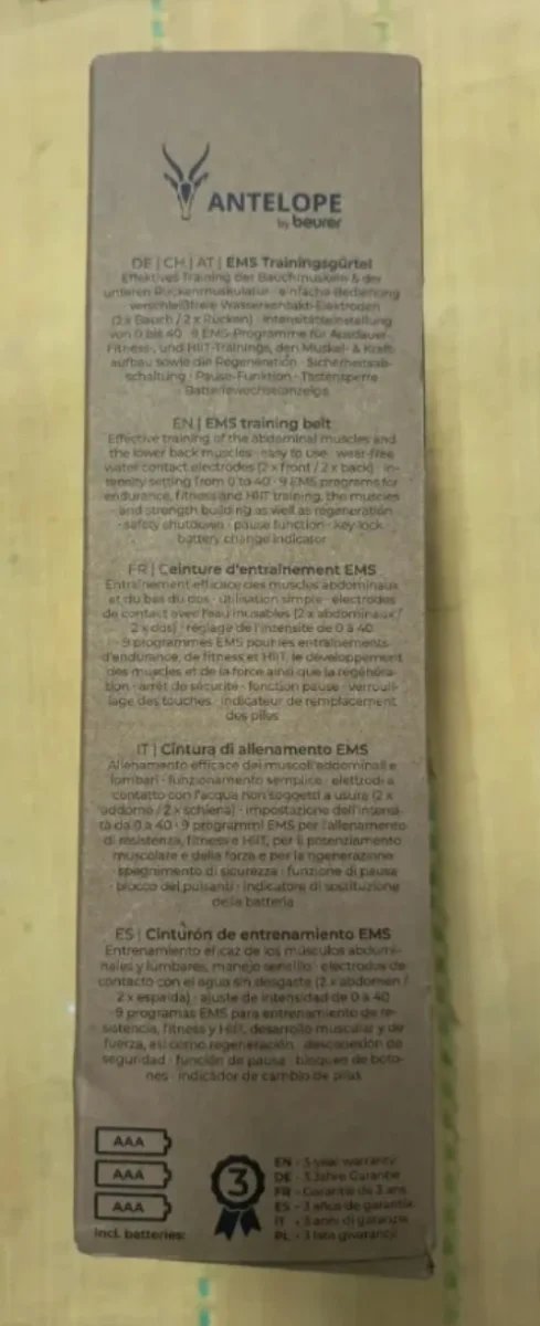 Cinturón Estimulador Muscular Corrientes