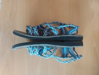 Chanclas artesanales mujer Talla S 37.5 Sin usar.