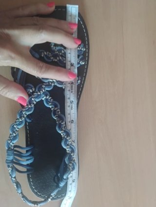 Chanclas artesanales mujer Talla S 37.5 Sin usar.