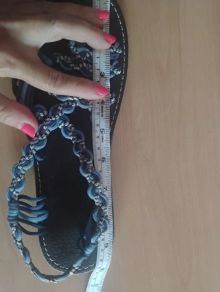Chanclas artesanales mujer Talla S 37.5 Sin usar.
