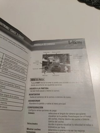 Manual OutRun 2006 PSP SEGA Pal España