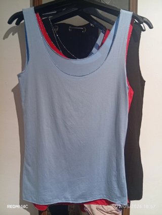 Camisetas tirantes lenceras mujer