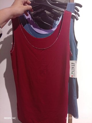 Camisetas tirantes lenceras mujer
