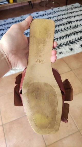 Sandalias Zara lazo marrón