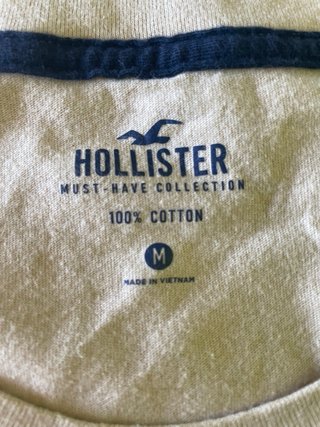 Camiseta Hollister Beige Talla M
