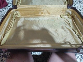 Maleta de viaje vintage marrón