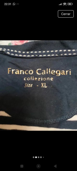 Chaqueta Franco Callegari Rayas Talla XL