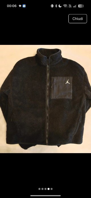 Sherpa Jordan Nero Nuovo con Cartellino