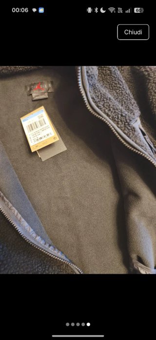 Sherpa Jordan Nero Nuovo con Cartellino