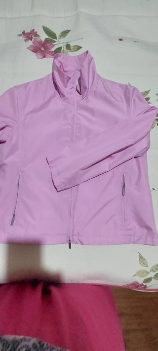 Cazadora rosa casual